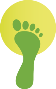 LightRunning Logo Fuß Spiritualität und Persönlichkeitsentwicklung beim Laufen