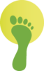 LightRunning Logo Fuß Spiritualität und Persönlichkeitsentwicklung beim Laufen
